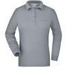 JN865 Ladies' Workwear Polo Pocket Longsleeve